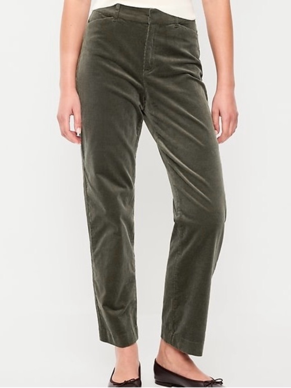 Lauren Ralph Lauren Pants Womens Green High Rise Skinny Corduroy Size 6p